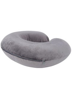Home Box Comfort Travel Neck Pillow Polyester Grey 30x9x30cm  - Image 3