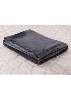 Home Box Lavish Long Lasting Super Soft Easy Care Foldable Light Weight Washable Fluffier  Mirco Flannel King Size Bed Blanket Polyester Grey 240x220cm  - Image 2