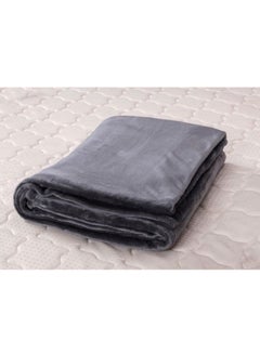 Home Box Lavish Long Lasting Super Soft Easy Care Foldable Light Weight Washable Fluffier  Mirco Flannel King Size Bed Blanket Polyester Grey 240x220cm  - Image 3