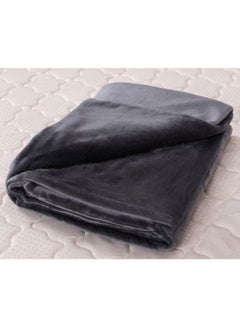 Home Box Lavish Long Lasting Super Soft Easy Care Foldable Light Weight Washable Fluffier  Mirco Flannel King Size Bed Blanket Polyester Grey 240x220cm  - Image 4