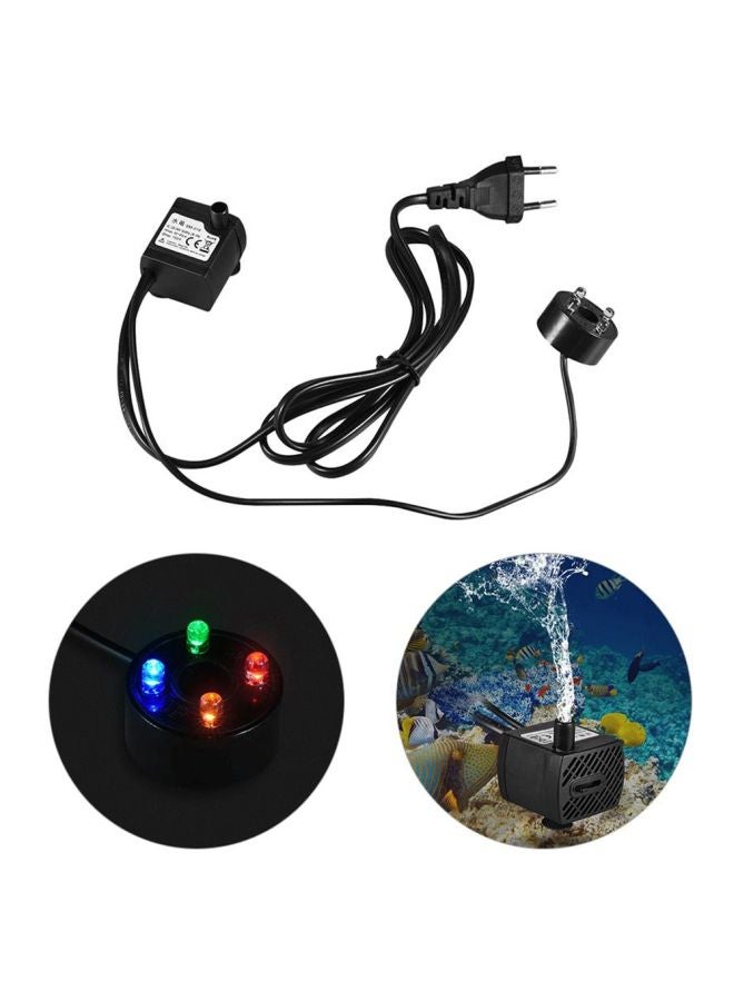 Generic Submersible Water Pump With LED Light Black - Image 2
