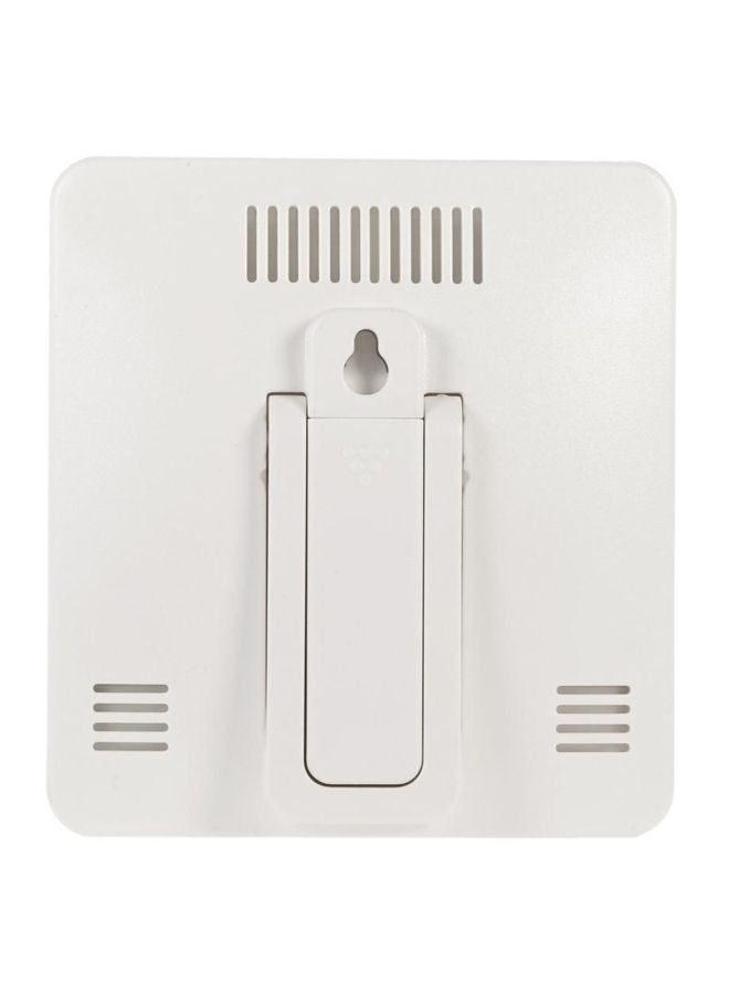 Digital Thermometer Hygrometer White/Grey 10.5x9.7x2cm - Image 2