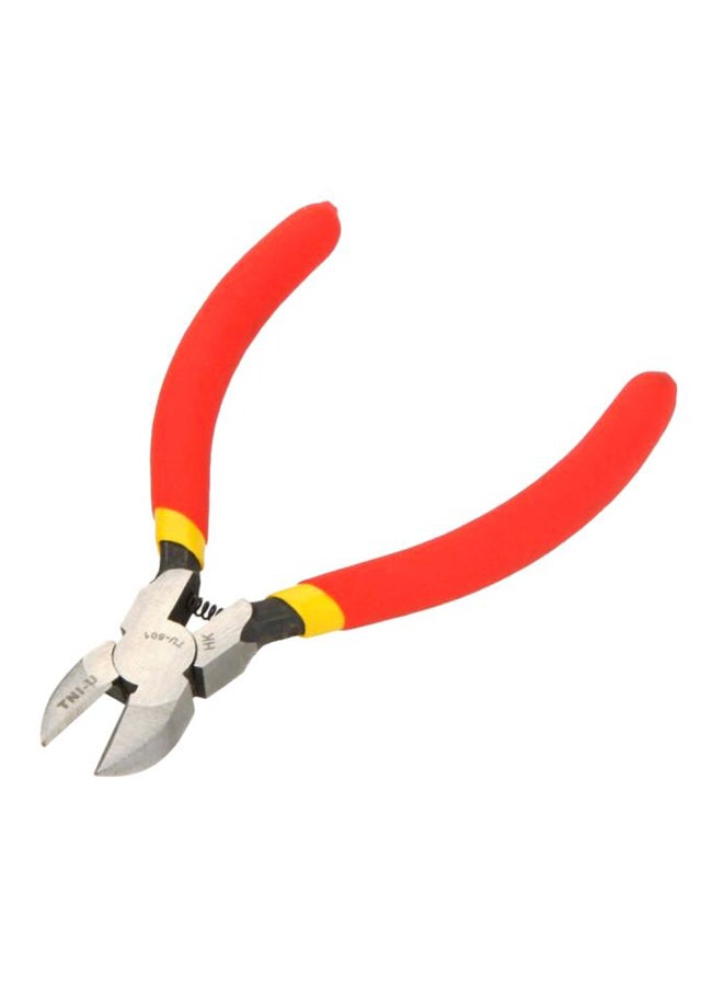 TNI-U Mini Diagonal Side Cutting Plier Red/Silver 5inch  - Image 1