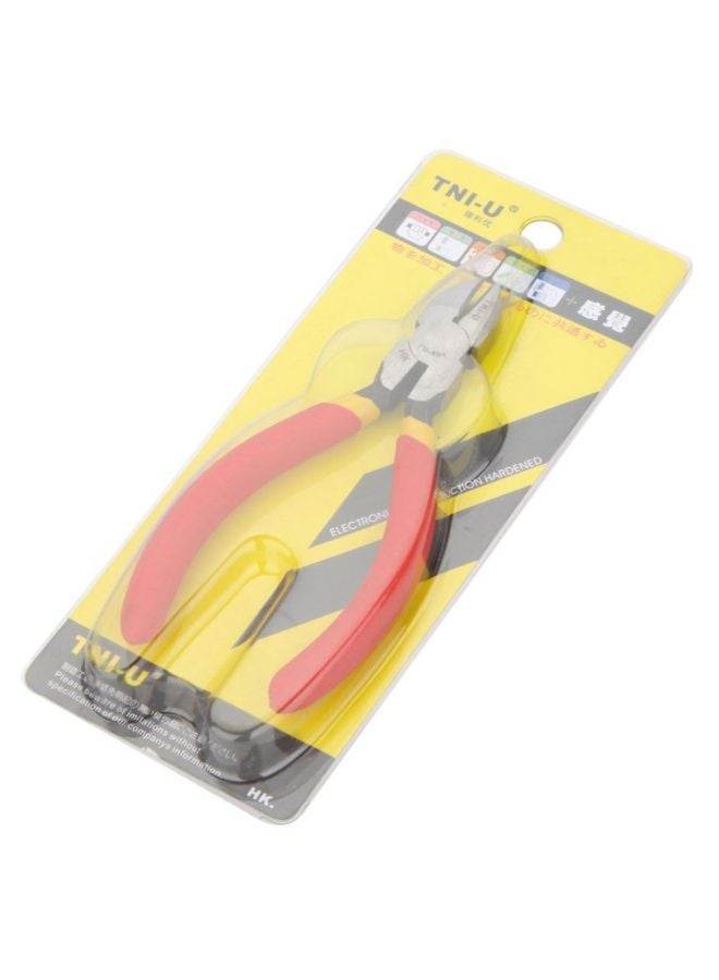 TNI-U Mini Diagonal Side Cutting Plier Red/Silver 5inch  - Image 2