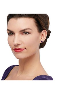 ROSS-SIMONS 925 Sterling Silver Amethyst Studded Stud Earrings  - Image 2