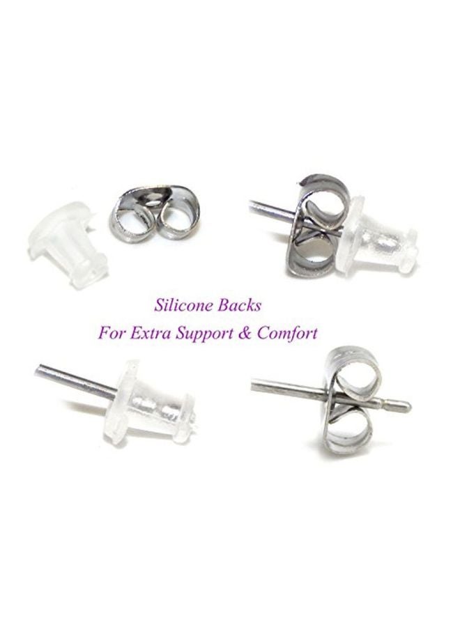 آيسروز أقراط بنمط كلادا من الفضة الإسترليني عيار 925 مرصعة بالزركونيا المكعبة - Image 2