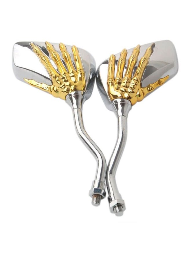 Generic 2-Piece Skull Hand Side Glass Mirror Set 