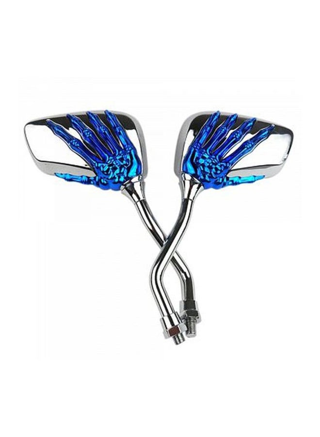 2-Piece Skull Hand Side Glass Mirror Set