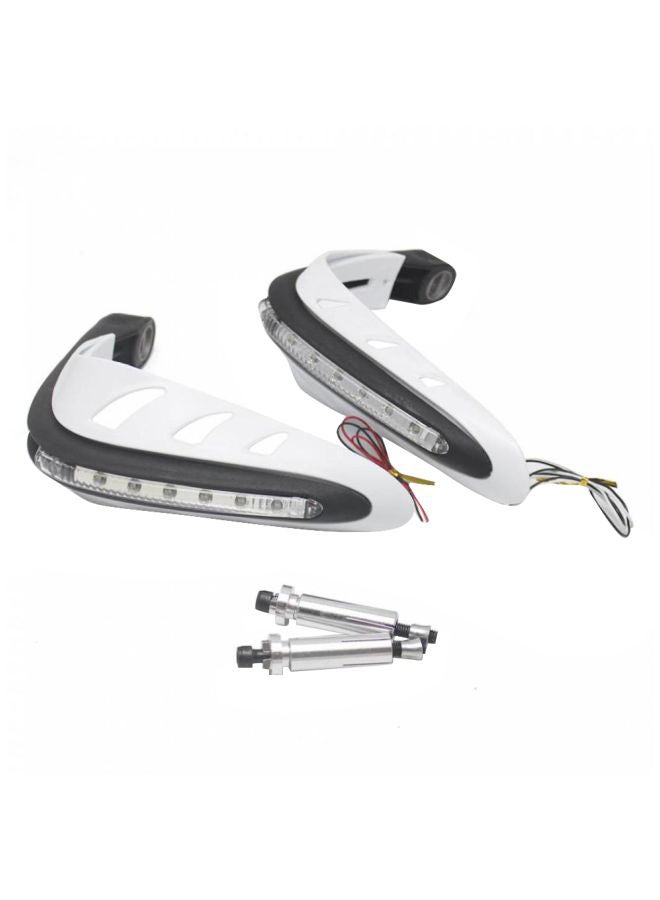 Generic 2-Piece Motorcycle Handguard With LED Light Set 