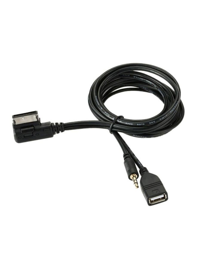 كيه كيه مون كابل USB لسيارات فولكس فاجن/أودي S5/Q5/Q7/A3/A4L/A5/A1 أسود