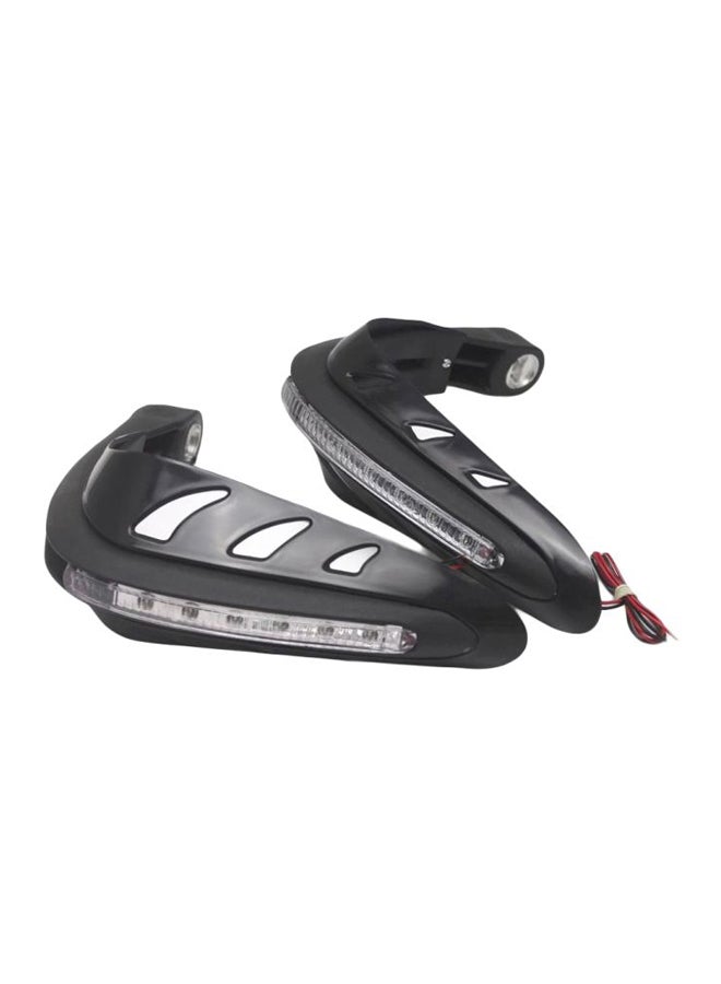 Generic - 2-Piece Motorcycle Handguard With LED Indicator Set - Image 1
