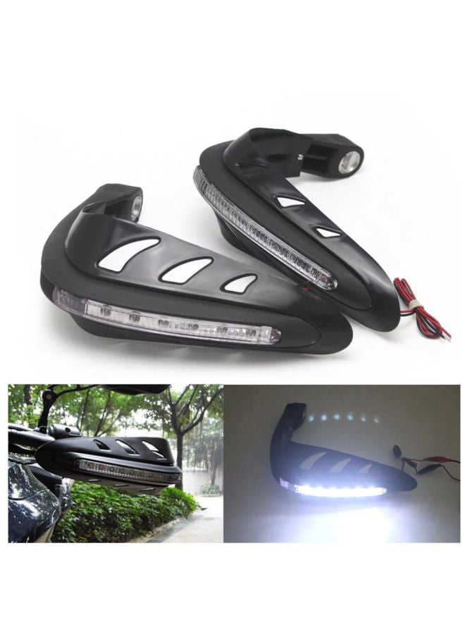 Generic - 2-Piece Motorcycle Handguard With LED Indicator Set - Image 1