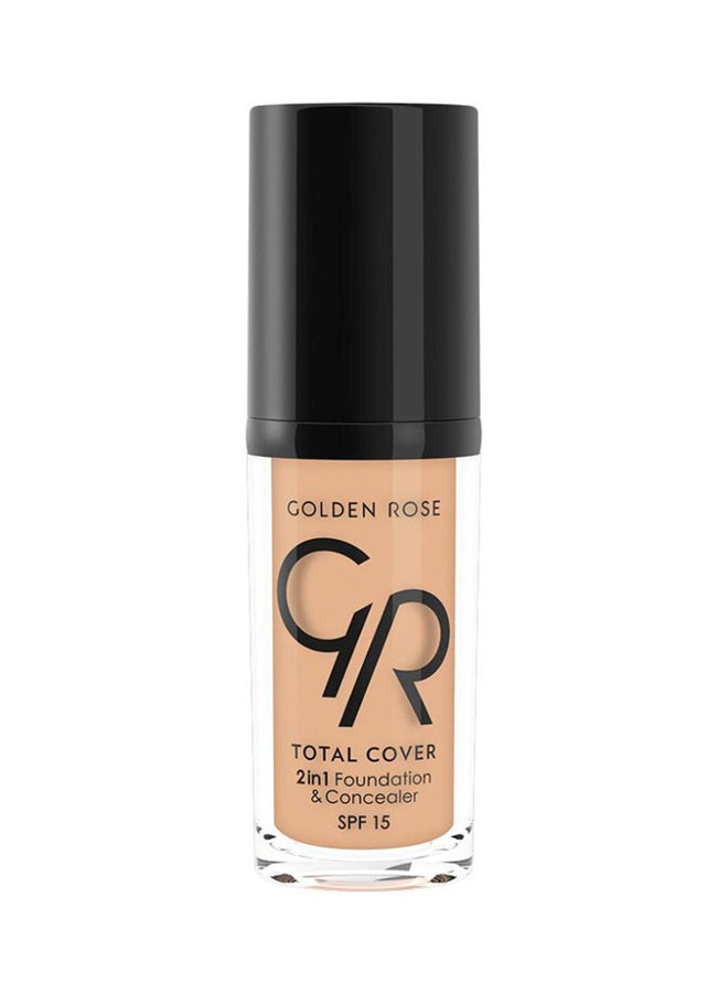 Total Cover 2-In-1 Foundation And Concealer SPF 15 12 Light Beige