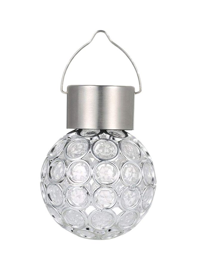 Rechargeable LED Outdoor Lamp Silver 8x11cm - Image 1