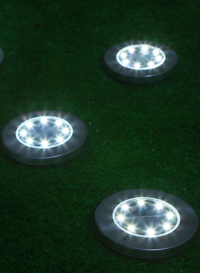 4 مصابيح LED تعمل بالطاقة الشمسية أبيض دافئ 11.5x13Ø³Ù†ØªÙŠÙ…ØªØ± - Image 4