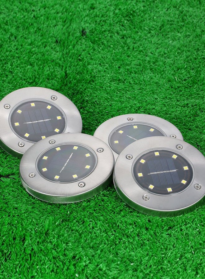 4 مصابيح LED تعمل بالطاقة الشمسية أبيض دافئ 11.5x13Ø³Ù†ØªÙŠÙ…ØªØ± - Image 3