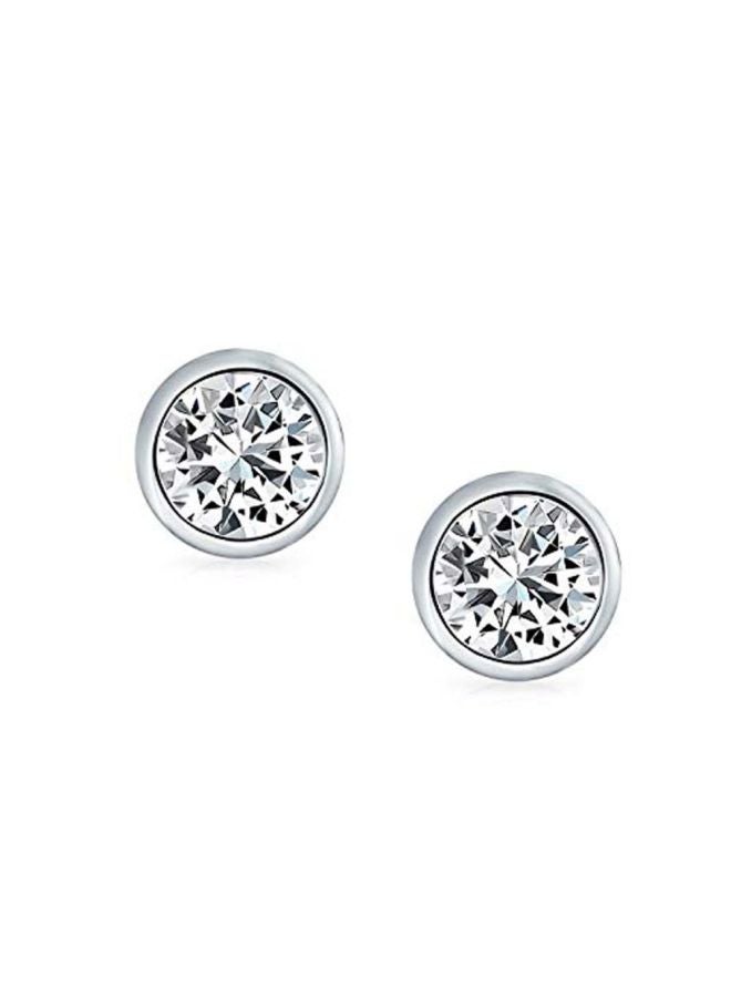 925 Sterling Silver Cubic Zirconia Studded Stud Earrings - v1548679576/N20405841A_2