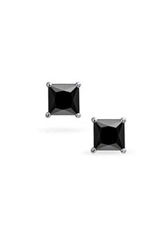 BLING JEWELRY 925 Sterling Silver Cubic Zirconia Studded Into the Night Stud Earrings  - Image 2