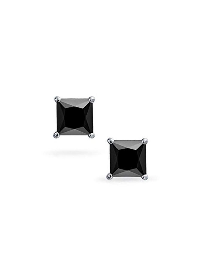 BLING JEWELRY 925 Sterling Silver Cubic Zirconia Studded Into the Night Stud Earrings  - Image 2