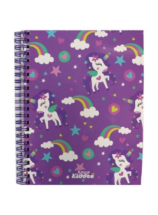 A5 Lined Exercise Notebook Purple/Green/White - v1548679684/N20415395A_1