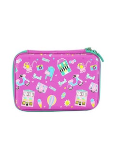 SMILY KIDDOS Scented Hardtop Pencil Case Purple/Green/Pink  - Image 2