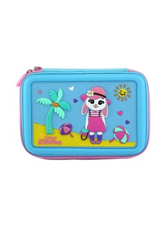 SMILY KIDDOS Scented Hardtop Pencil Case Light Blue/Yellow/Pink  - Image 1