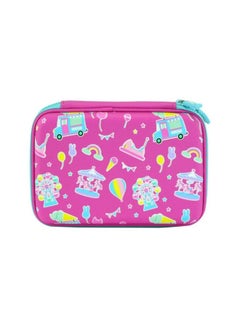 SMILY KIDDOS Scented Hardtop Pencil Case Pink/Green  - Image 2
