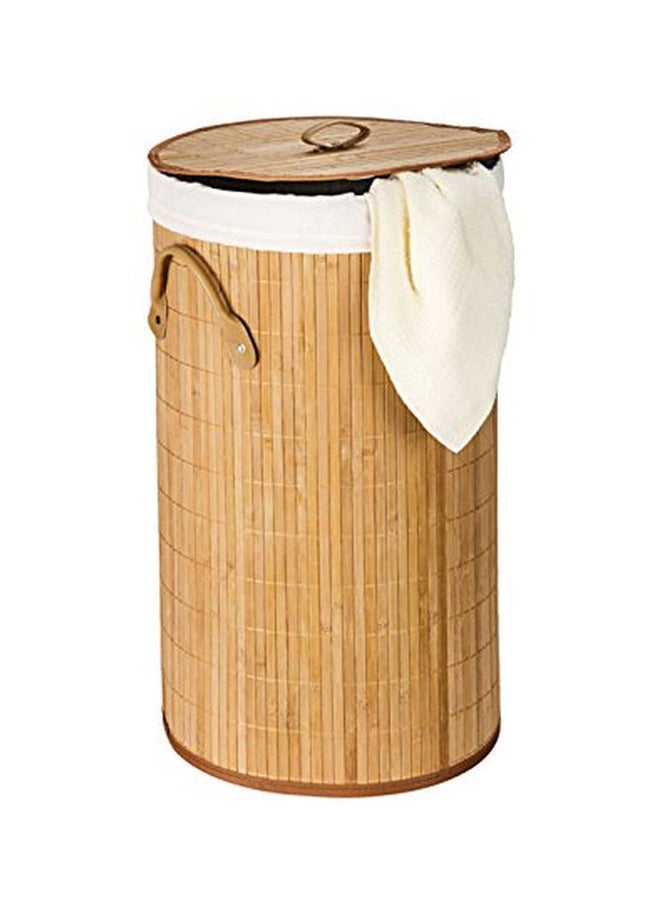 Wenko Laundry Basket Beige/White 60x35cm  - Image 2