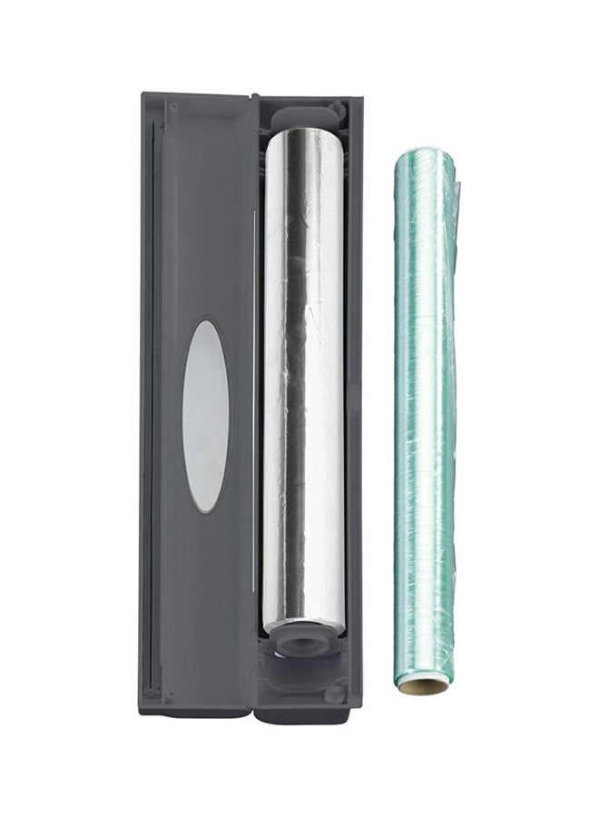 Wenko 1-Click Foil Dispenser Cutter Charcoal/Silver 38x5.2x6.7centimeter - Image 3