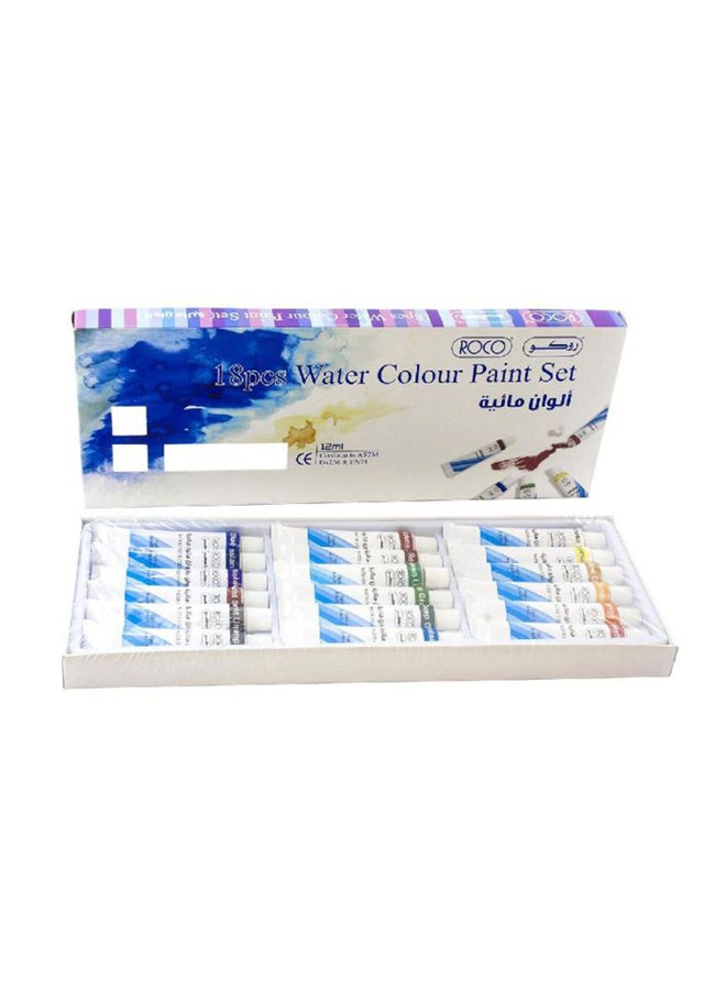 ROCO 18-Piece Colour Paint Set Multicolour
