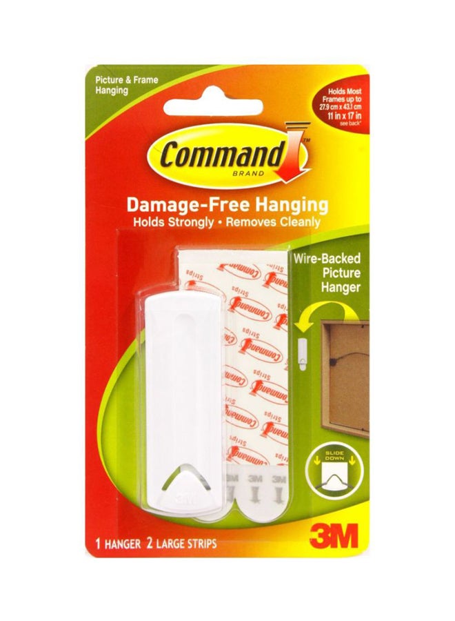 3M Command Double Adhesive Picture Hanger Set White - Image 1