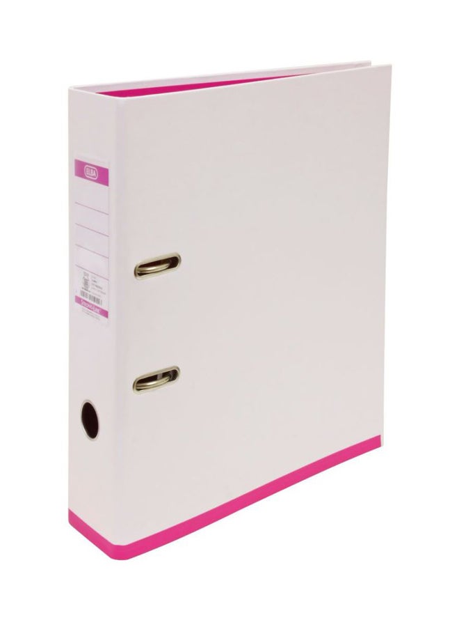 A4 Box File White/Pink