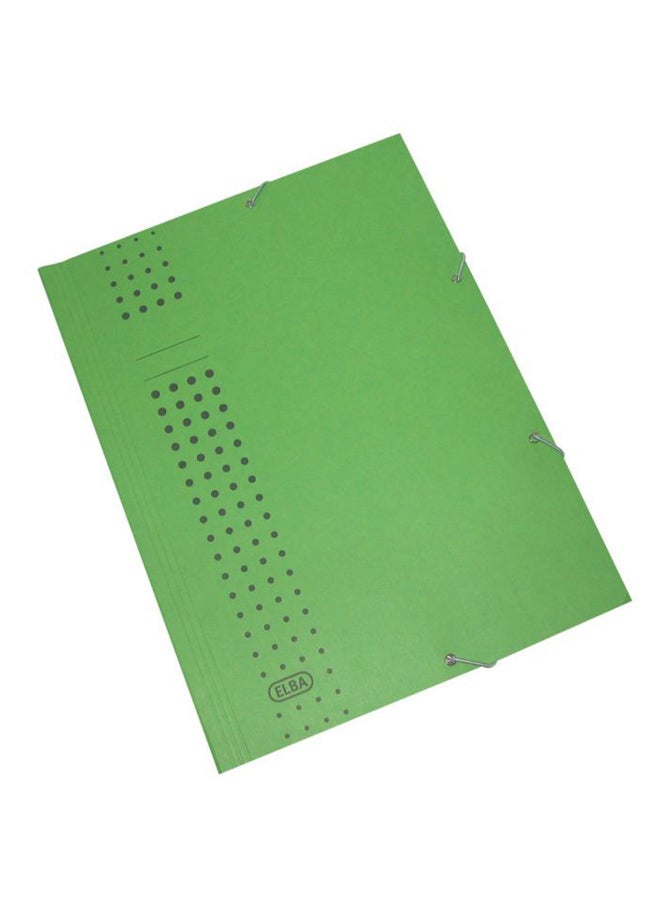 ELBA A4 Span Flat File Folder Green
