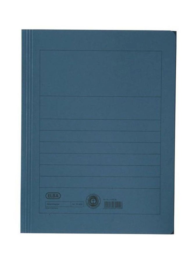 ELBA A4 Single Pocket Expanding File Blue