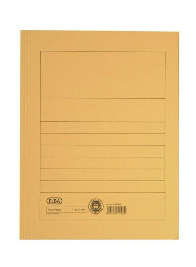 ELBA A4 Single Pocket Expanding File Yellow
