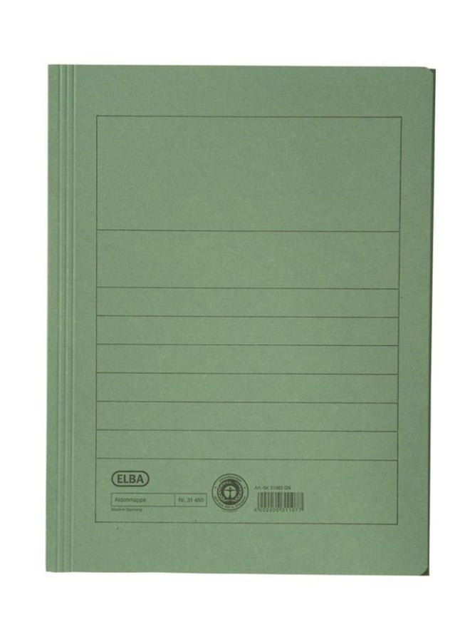 ELBA A4 Single Pocket Expanding File Green