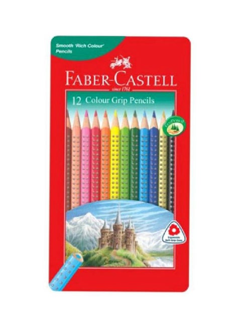 12-Piece Colour Grip Pencil Set Multicolour