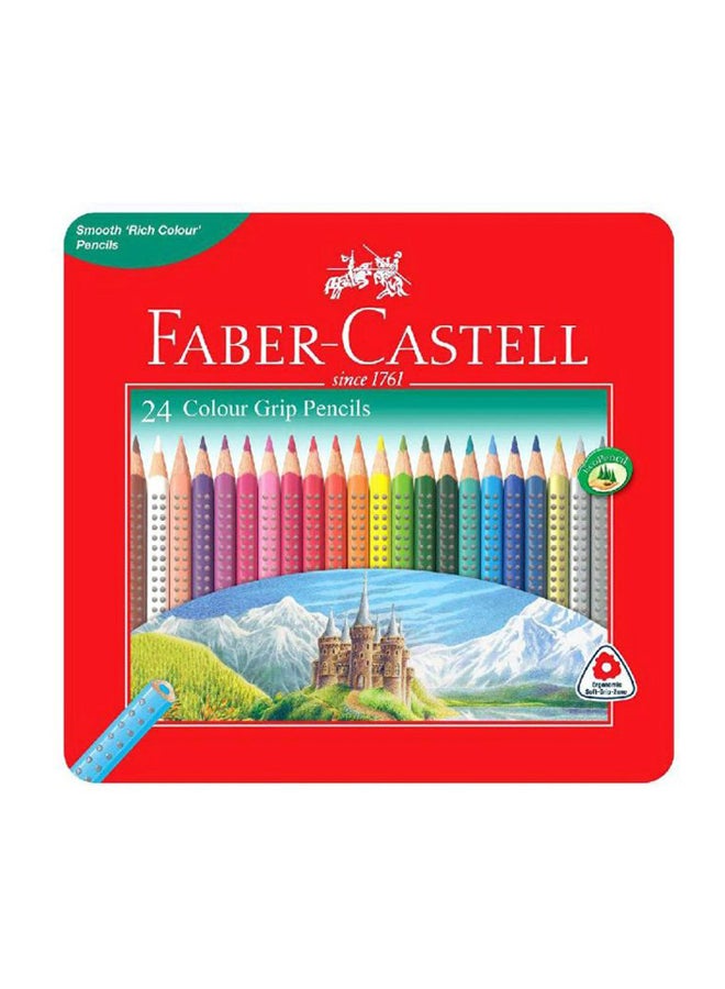 24-Piece Colour Grip Pencil Set Multicolour