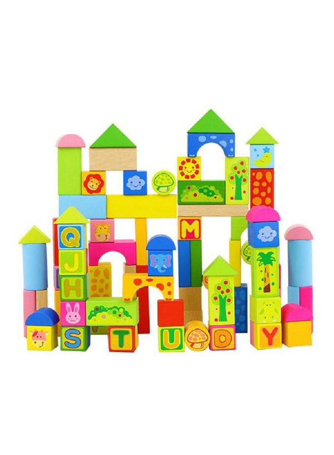 ROCO 50-Piece Wooden Stacking Block Set 