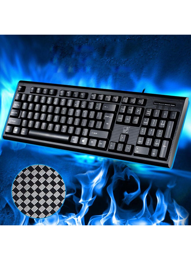 Chase Light Leopard Q9 USB Wired Keyboard Black - Image 3