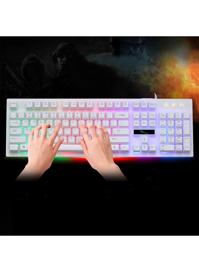 Chase Light Leopard G20 104 Keys 7-Color Backlit Gaming Wired Keyboard  - Image 2