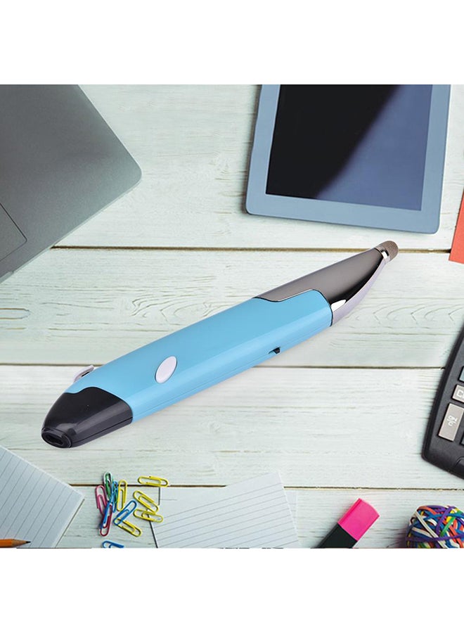 ماركة غير محددة - ماوس قلم بصري USB لاسلكي مع قلم إلكتروني لشاشة اللمس السعوية أزرق - Image 1
