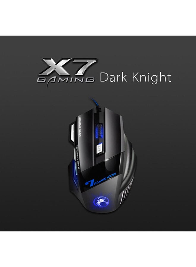 Generic - X7 USB Wired Professional Gaming Mouse Black - Image 1