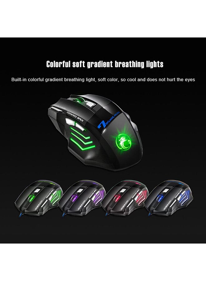 Generic - X7 USB Wired Professional Gaming Mouse Black - Image 1