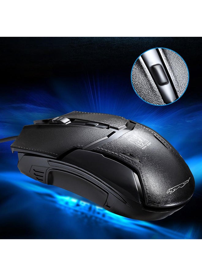 Chase Light Leopard 179 1000DPI Optical USB Wired Gaming Mouse Black  - Image 3
