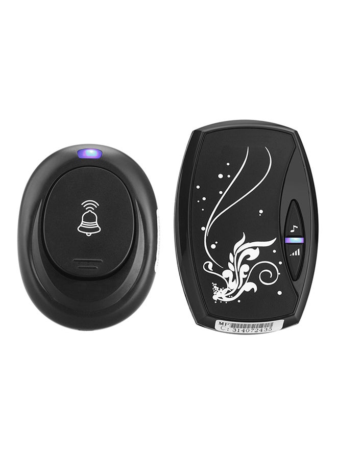 Generic 36 Songs Wireless Receiver Remote Control 100M Waterproof Doorbell Black  - Image 1