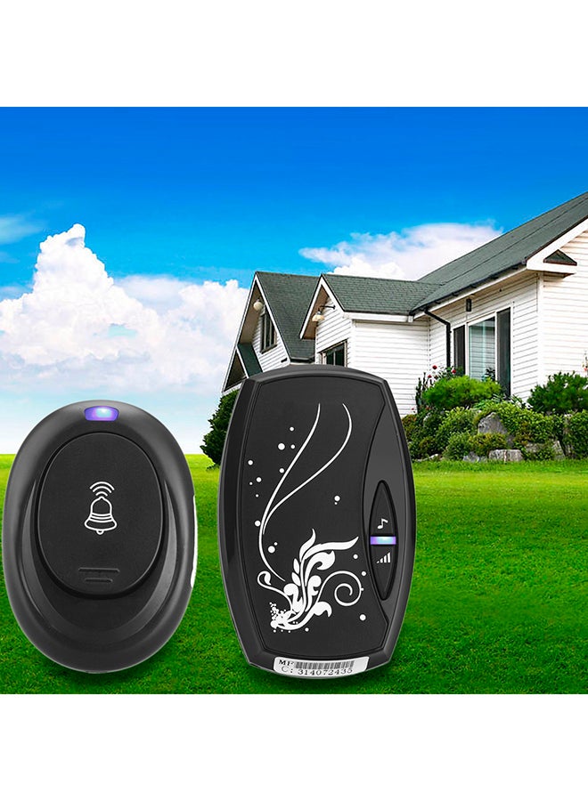 Generic 36 Songs Wireless Receiver Remote Control 100M Waterproof Doorbell Black  - Image 2