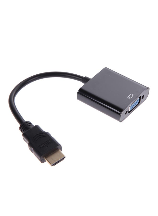 محول بمنفذ مايكرو HDMI/ميني HDMI/hDMI إلى VGA دقة 1080 بيكسل أسود - Image 2