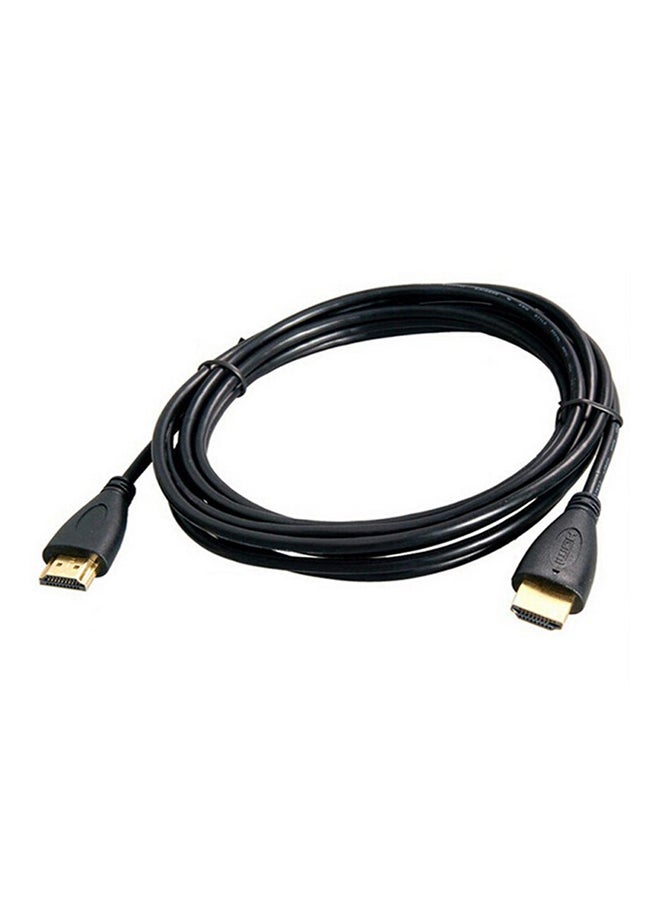 كابل تحويل ذكر من HDMI إلى HDMI من نوع HD 1080P لكاميرات الفيديو الرقمية  HDTV PS3 أسود - Image 1