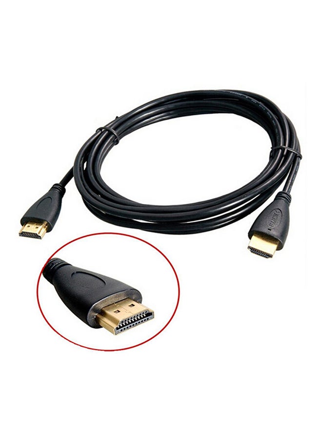 كابل تحويل ذكر من HDMI إلى HDMI من نوع HD 1080P لكاميرات الفيديو الرقمية  HDTV PS3 أسود - Image 2